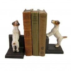 JACK RUSSELL CAST IRON BOOKENDS Collectible Heavy Fox Terrier Dog Book Ends NEW 844828064246  401445873866